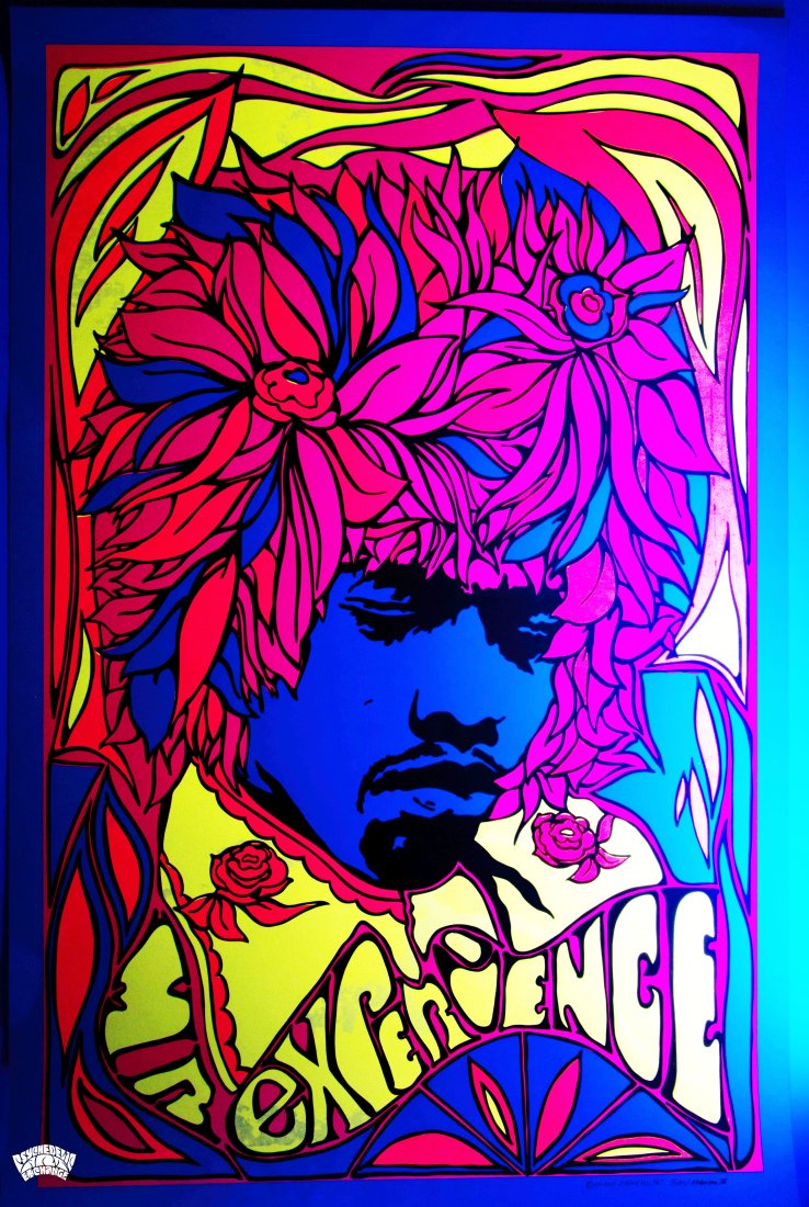 1967 Jimi Hendrix Mr. Experience Pandora Poster - 3