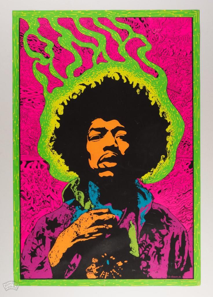 1969 Jimi Hendrix Joe Roberts Jr The Experienced Poster (1 of 3)