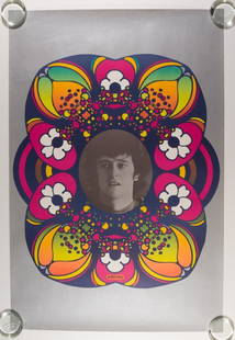 1967 Peter Max Donovan Poster: This vintage 1967 poster was produced by the great Peter Max featuring singer / songwriter Donovan. Artist Peter Max designed a series of fantastic Headshop posters during the late 60's,