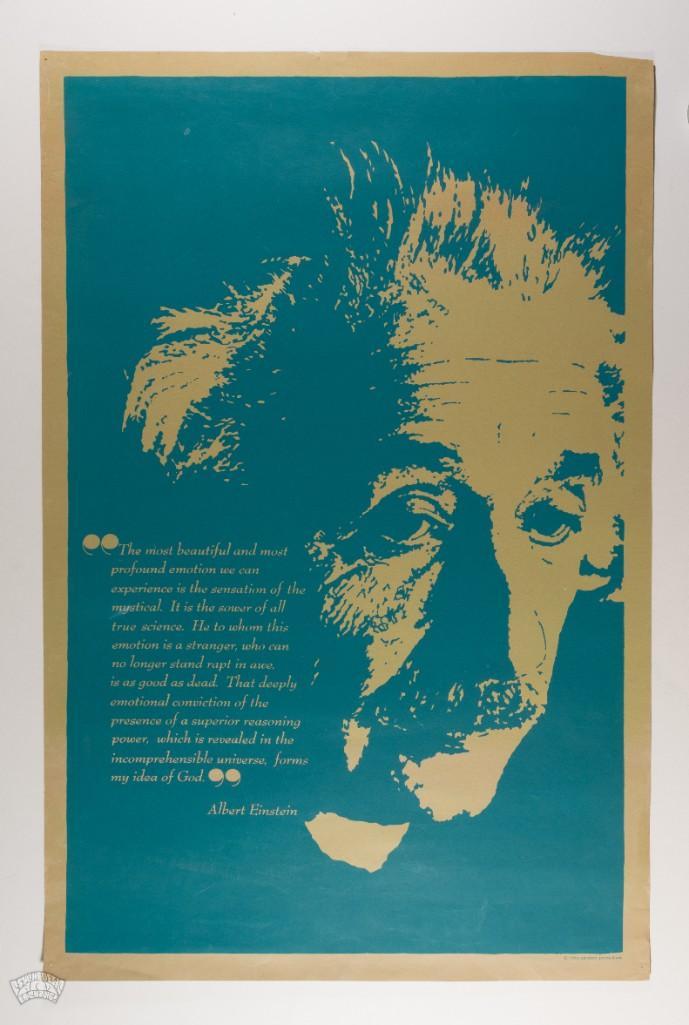 1966 Albert Einstein Quote Pandora Productions Poster (1 of 2)