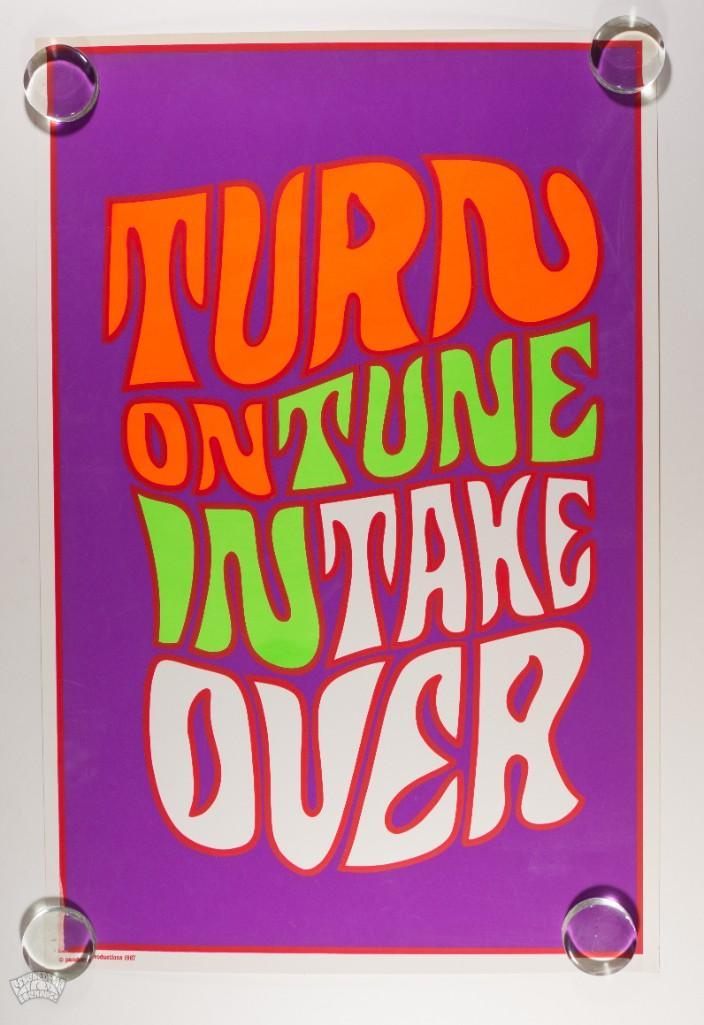 1967 Turn On Tune In Take Over Pandora Poster