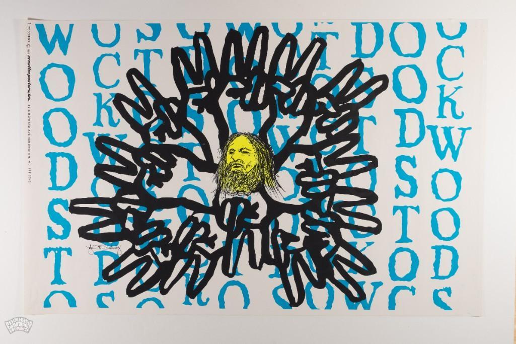 1970 John Sutherly Woodstock Poster (1 of 2)