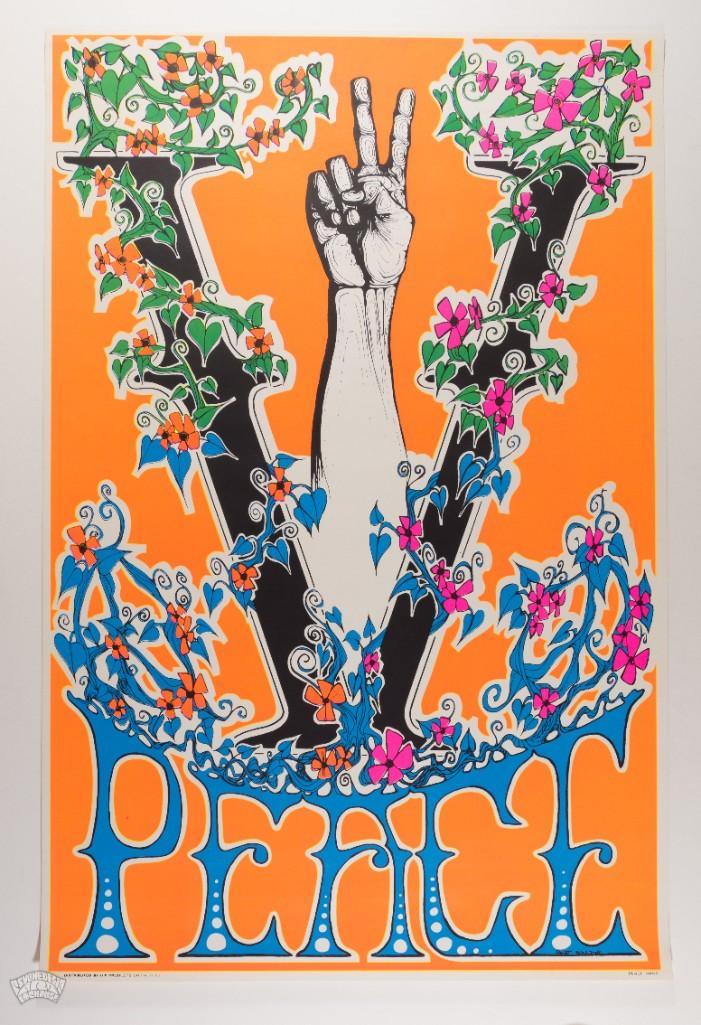 1969 Matt Boulton Peace Hand Poster