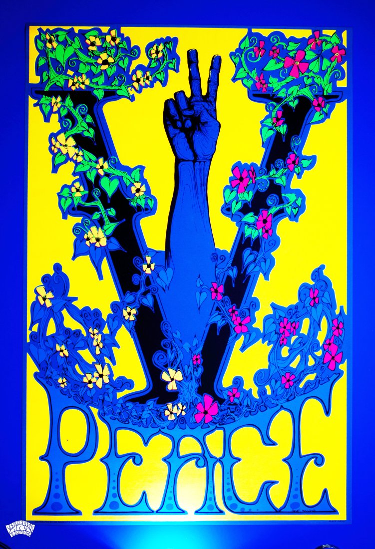 1969 Matt Boulton Peace Hand Poster