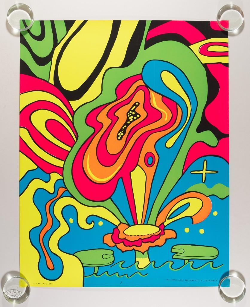 1967 Roberta Bell Dreaming Lotus Poster (1 of 3)