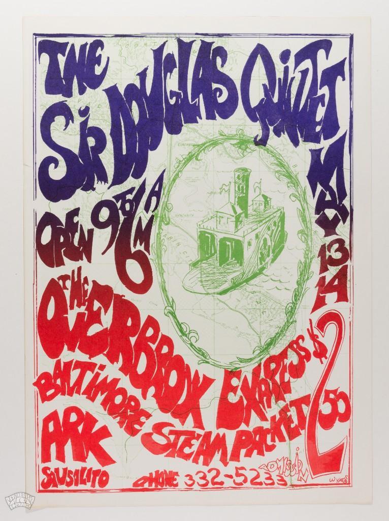 1966 Sir Douglas Quintet The Ark Poster: The band Sir Douglas Quintet was founded by Doug Sahm during 1964 in San Antonio Texas. A few years later they moved to the west coast and became part of the burgeoning San Francisco psychedelic rock 