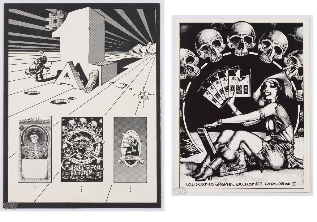 Lot of 2 Rick Griffin Cal Graphic Exchange Catalogs: This lot contains Two (2) California Graphic Exchange Catalogs, 1A and 2. California Graphics Exchange was Rick Griffin's poster publishing company in the 1970's. --CRITICAL DETAILS-- --TITLE: