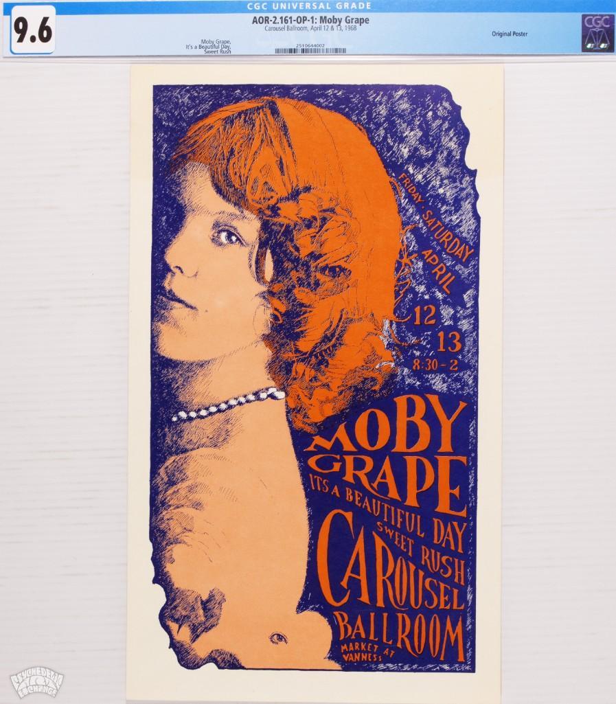1968 AOR-2.161 Moby Grape Carousel Ballroom Poster 9.6 (1 of 1)