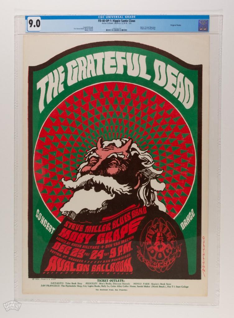 1966 FD-40 Grateful Dead Avalon Poster 9 (1 of 2)