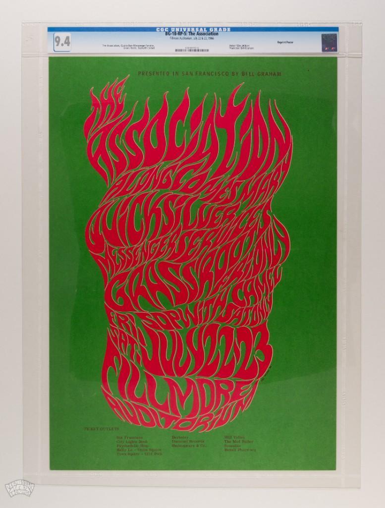 1966 BG-18 The Association Fillmore RP5 Poster 9.4 (1 of 2)