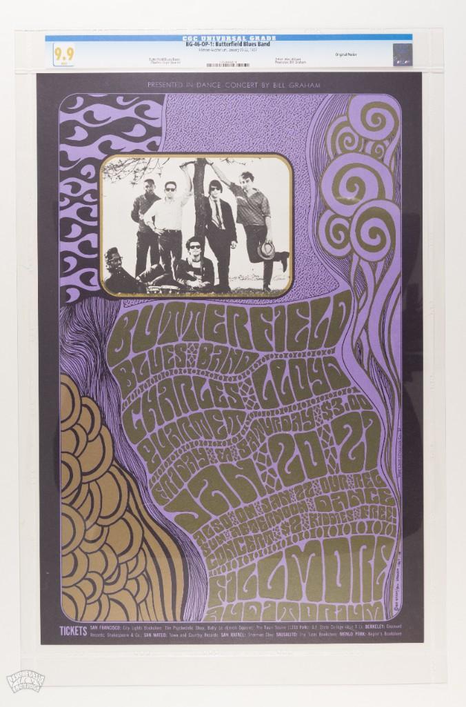 1967 BG-46 Butterfield Blues Band Fillmore Poster 9.9 (1 of 2)