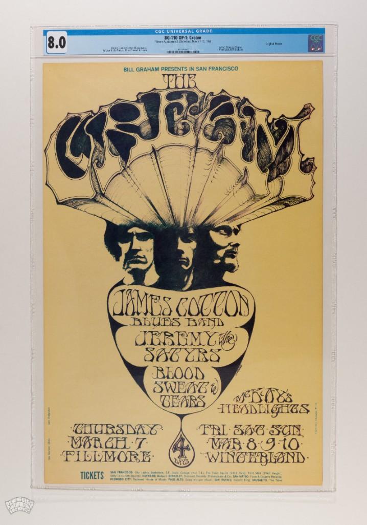 1968 BG-110 Cream Fillmore Poster 8 (1 of 2)