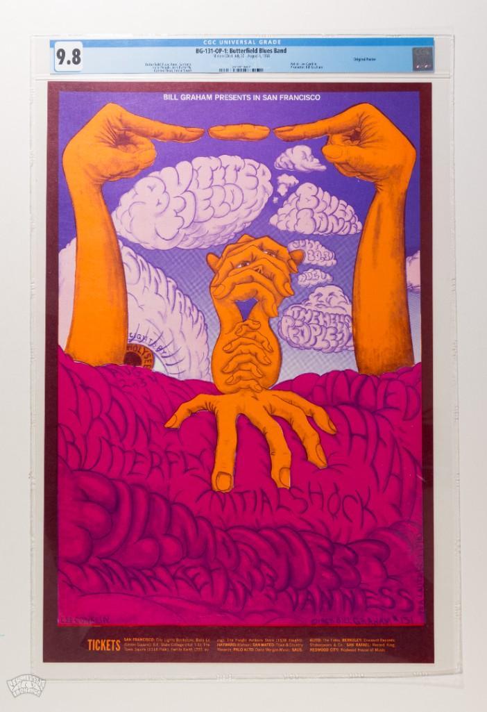 1968 BG-131 Butterfield Blues Band Fillmore Poster 9.8 (1 of 2)