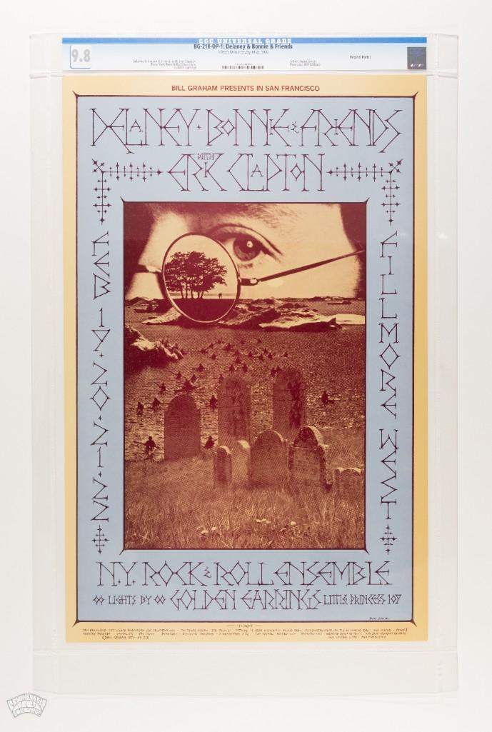 1970 BG-218 Delaney Bonnie & Eric Clapton Poster 9.8 (1 of 2)