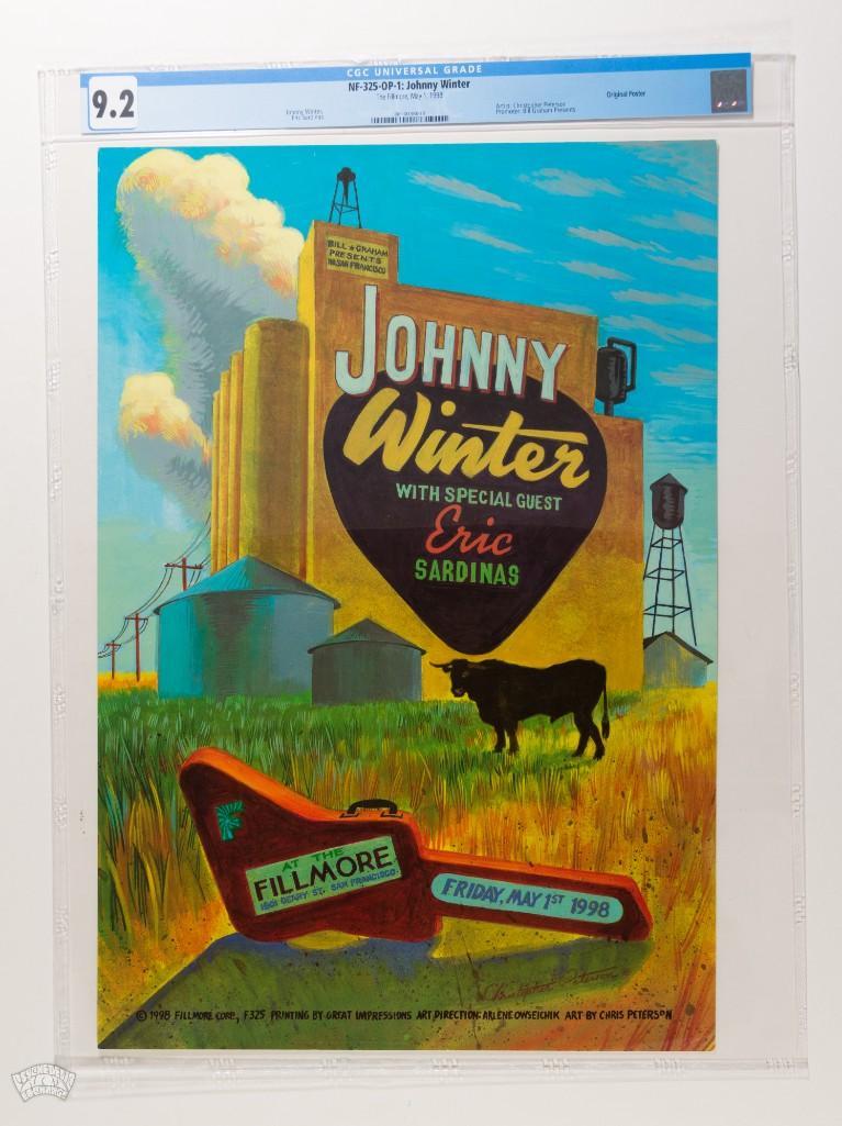1998 NF-325 Johnny Winter Fillmore Poster 9.2 (1 of 2)