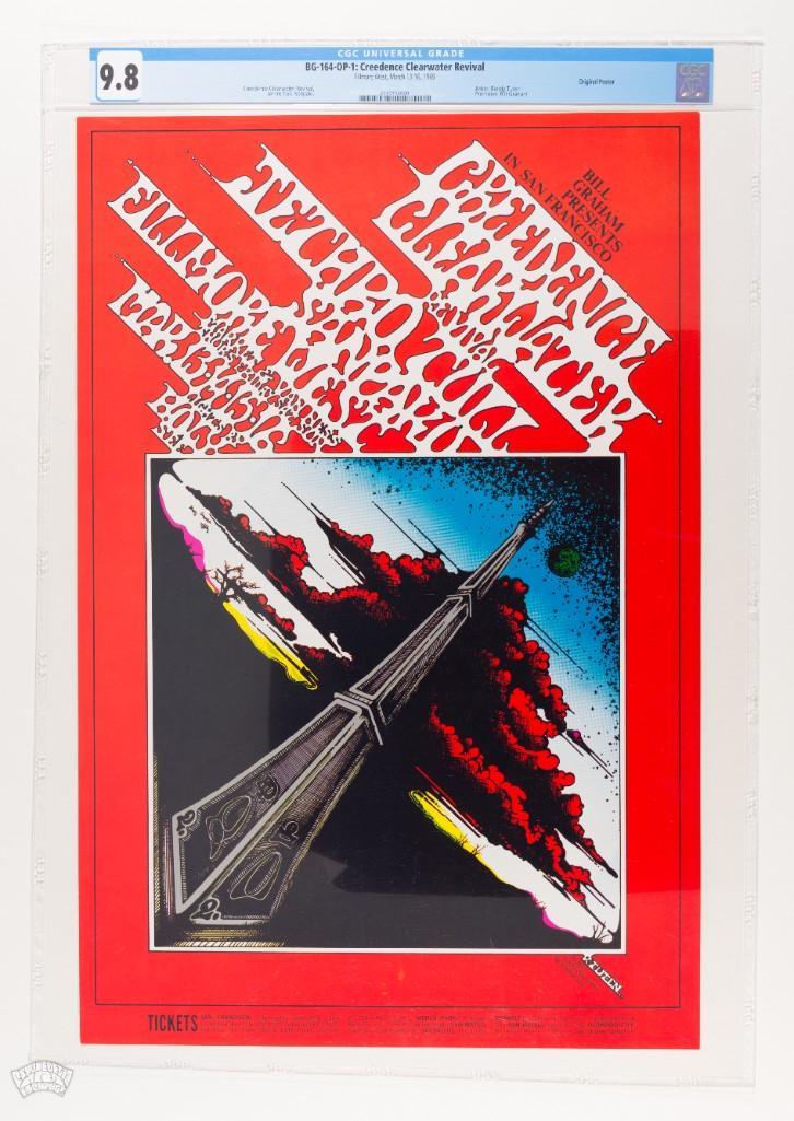 1969 BG-164 CCR Jethro Tull Fillmore Poster 9.8 (1 of 2)