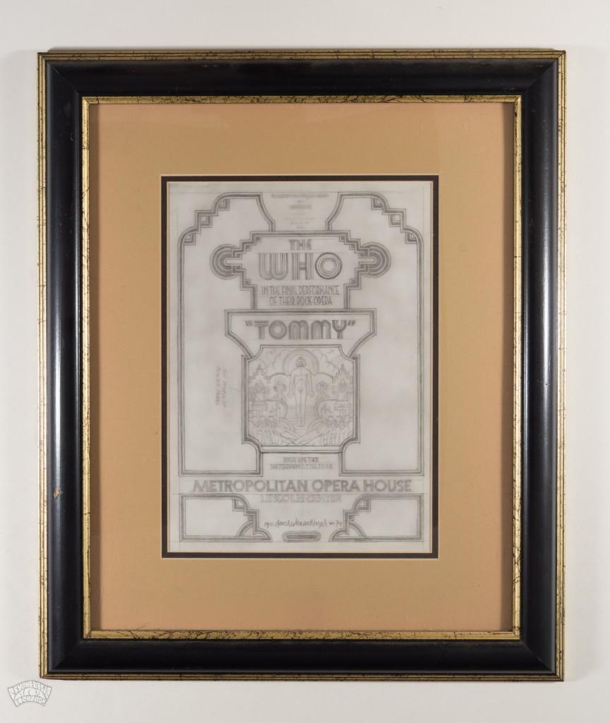 1970 Original Art for The Who Tommy NYC by David Byrd (1 of 2)