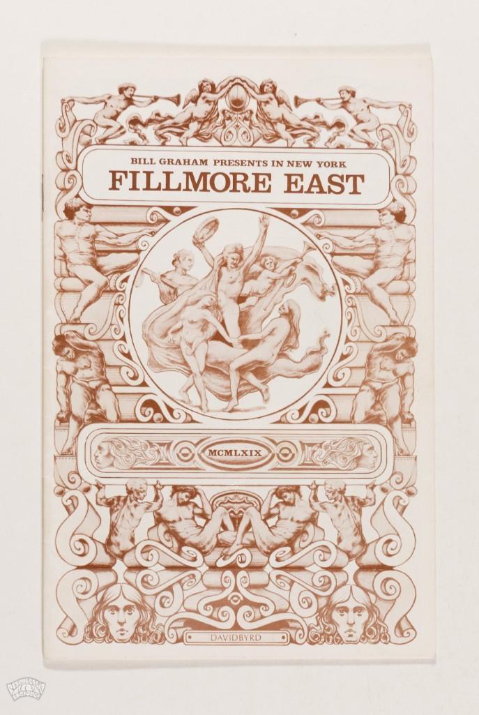 1969 Janis Joplin Grateful Dead Fillmore East Program (1 of 3)