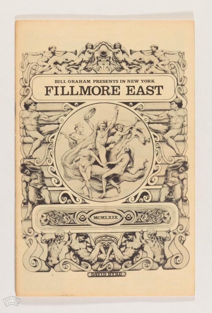 1969 B. B. King Johnny Winter Fillmore East Program (1 of 3)