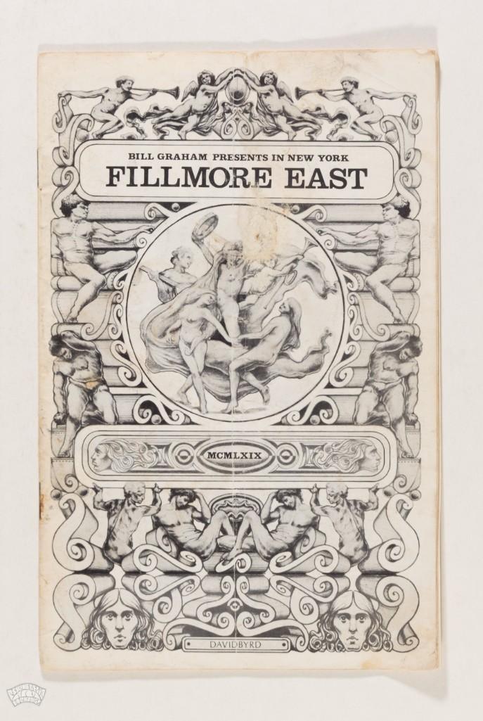 1969 Jethro Tull Savoy Brown Fillmore East Program (1 of 3)