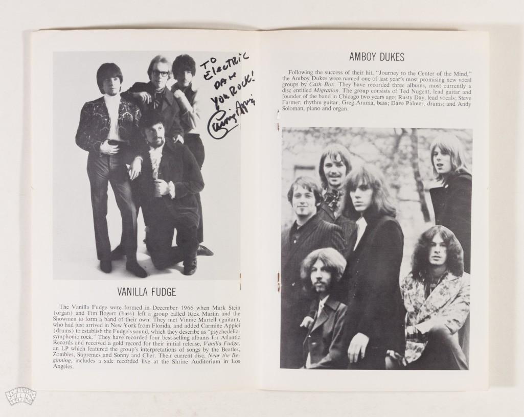 1969 Vanilla Fudge Fillmore East Program Signed - 3