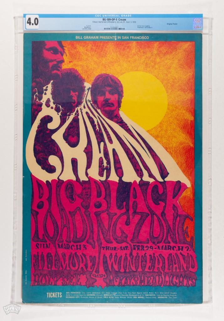 1968 BG-109 Cream Winterland Poster 4 (1 of 2)
