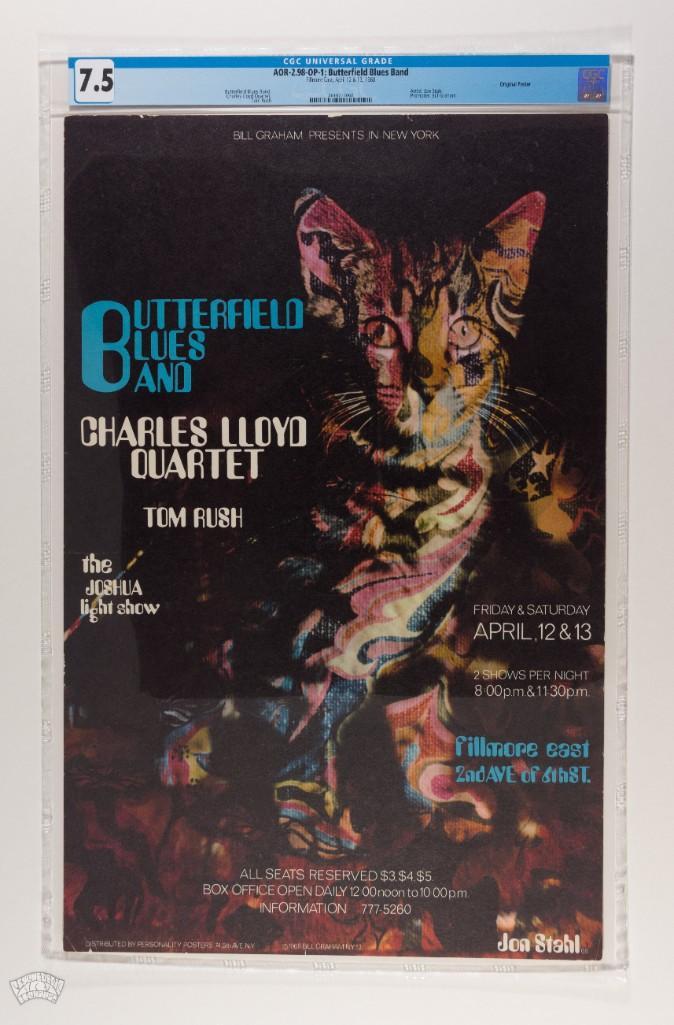1968 AOR-2.98 Paul Butterfield Fillmore East Poster 7.5 (1 of 2)