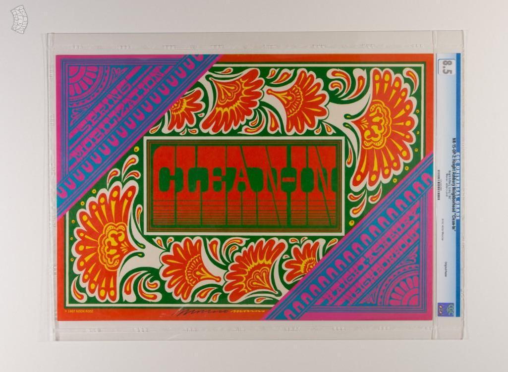 1967 NR-15 Clean In Haight Ashbury Signed Poster 8.5 (1 of 2)