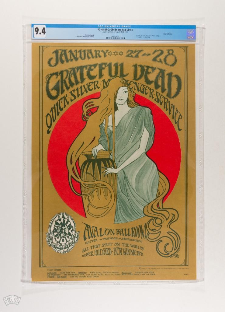 1967 FD-45 Grateful Dead Avalon RP2 Poster 9.4 (1 of 2)