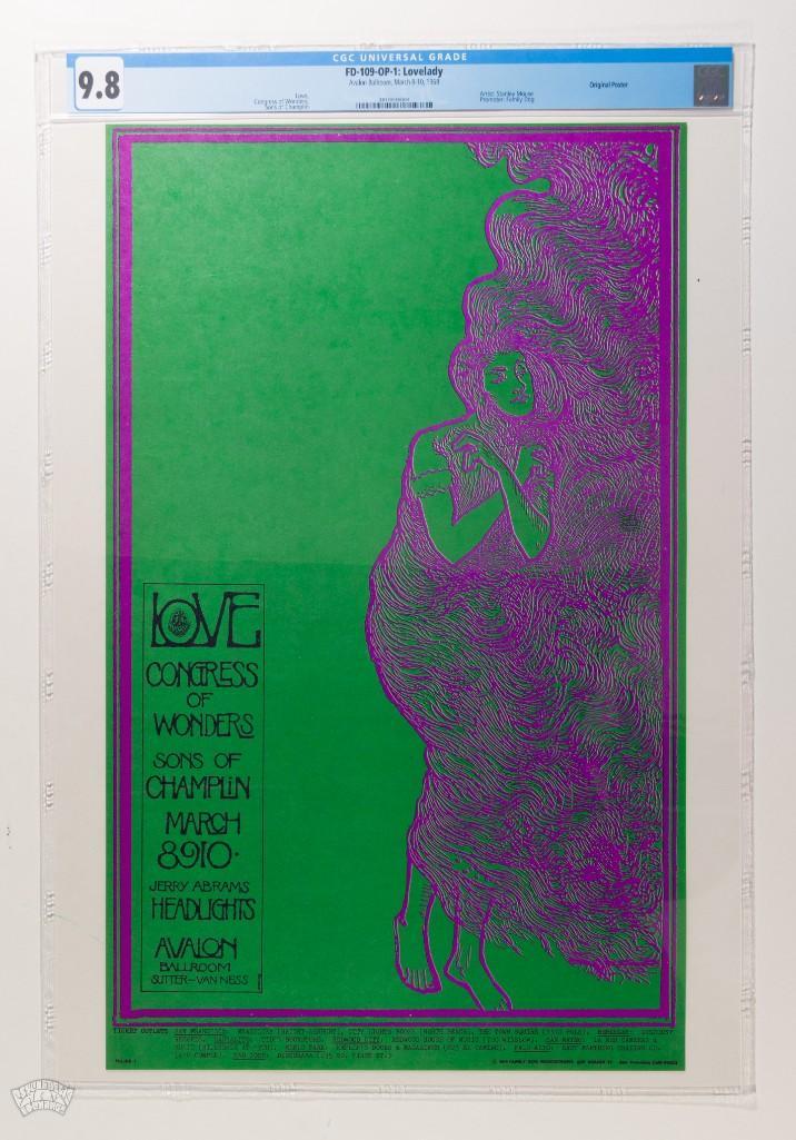 1968 FD-109 Love Avalon Poster 9.8 (1 of 2)