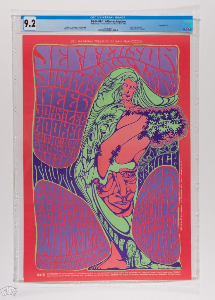 1967 BG-54 Jefferson Airplane Winterland Poster 9.2 (1 of 1)