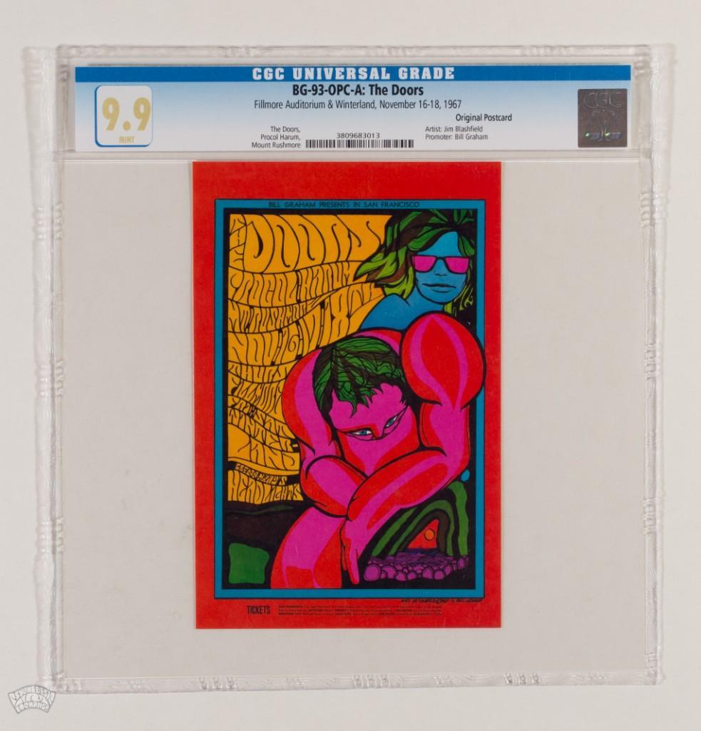 1967 BG-93 The Doors Winterland Postcard 9.9 (1 of 2)