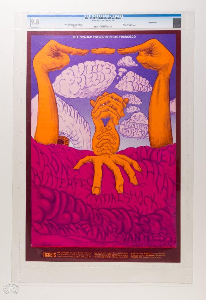 1968 BG-131 Butterfield Blues Band Fillmore Poster 9.8 (1 of 2)