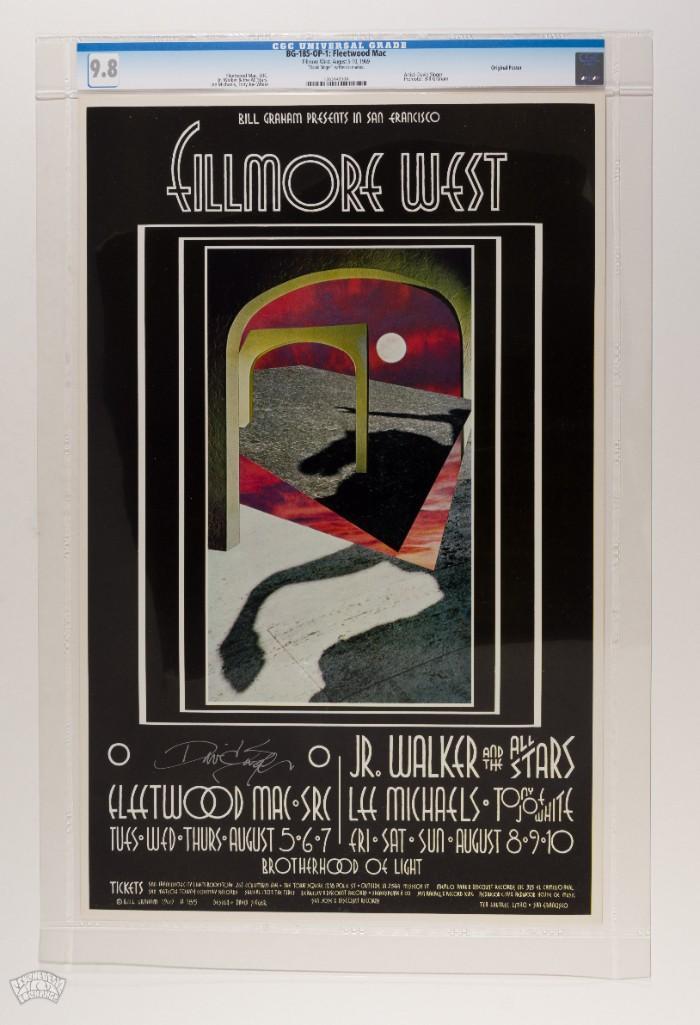 1969 BG-185 Fleetwood Mac Fillmore Signed Poster 9.8 (1 of 2)