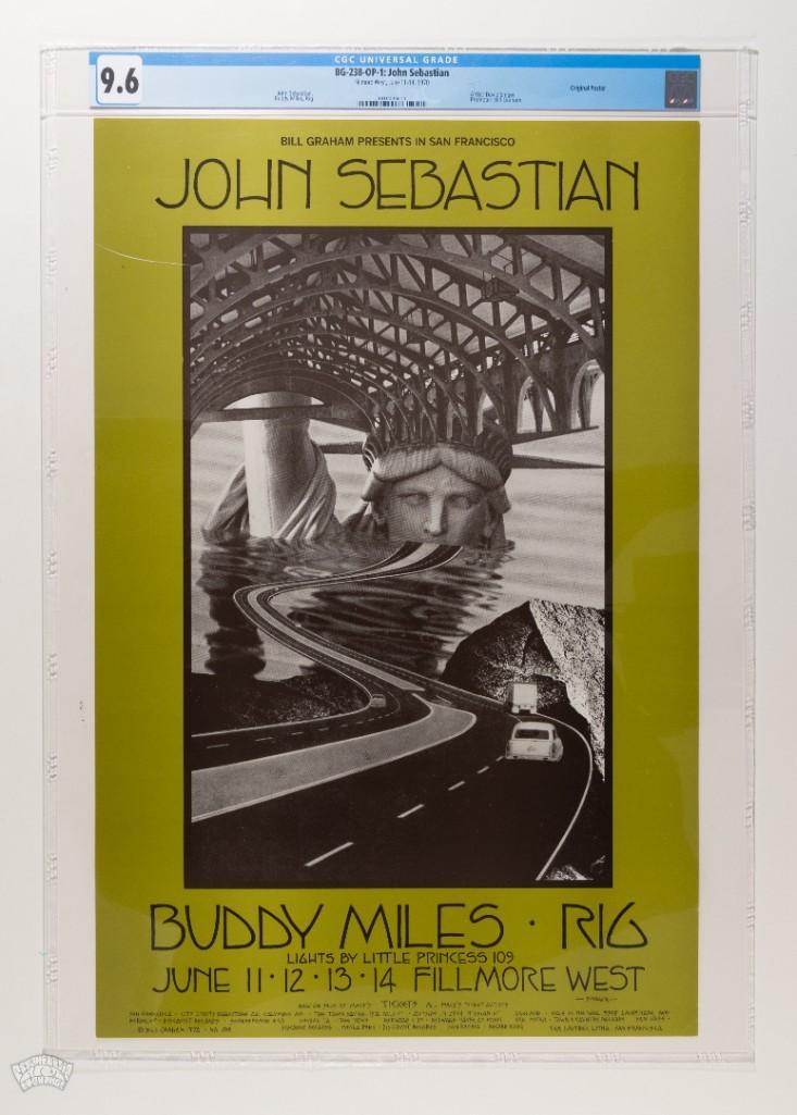 1970 BG-238 John Sebastian Fillmore Poster 9.6 (1 of 2)