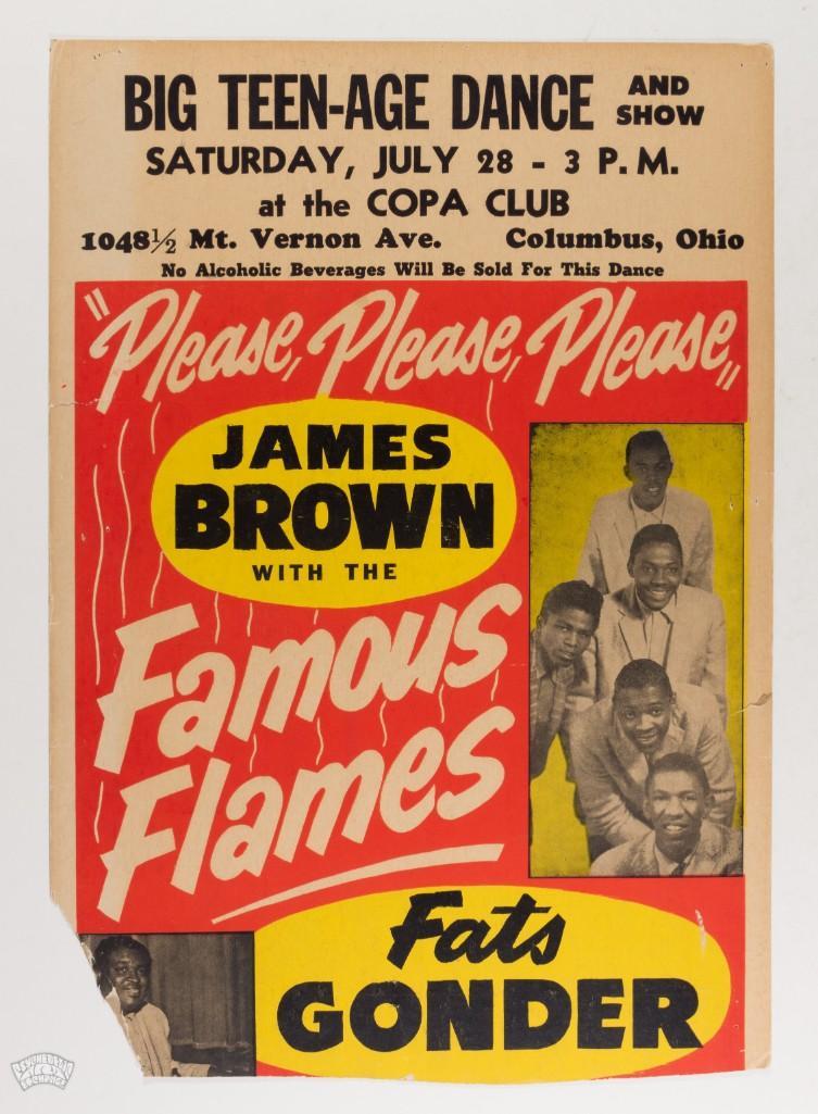 1956 James Brown The Copa Club Cardboard Poster TRIMMED (1 of 2)