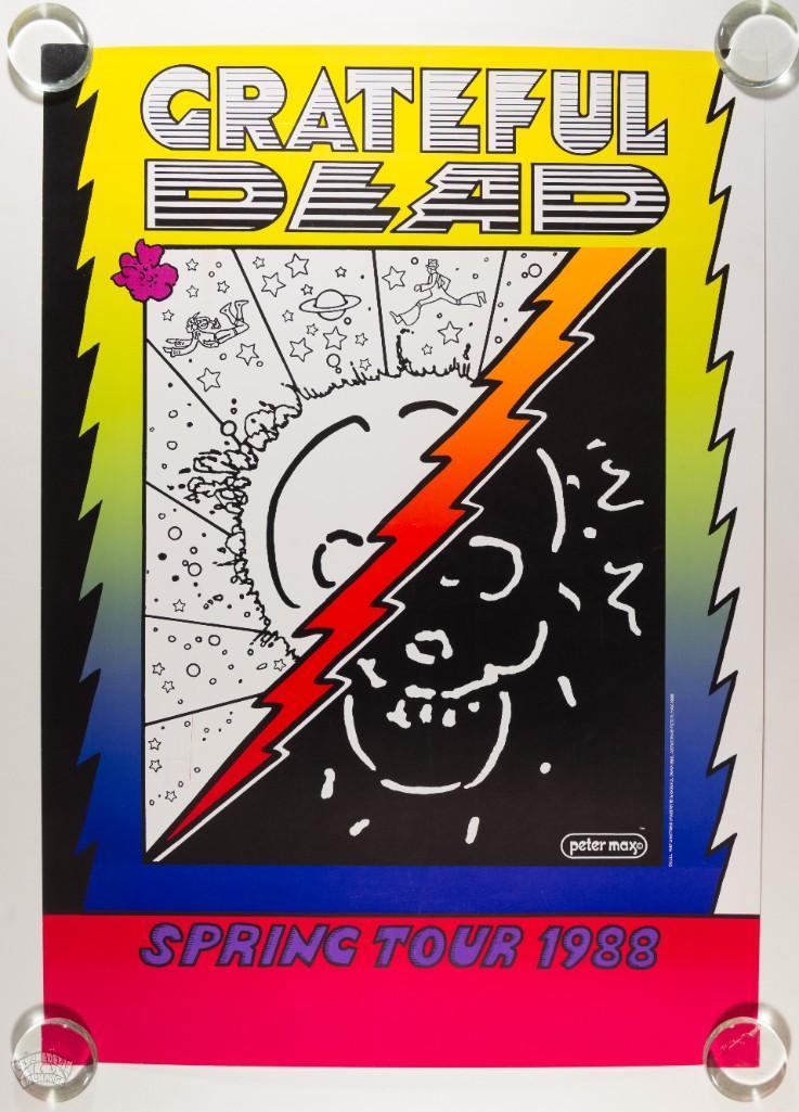 1988 Peter Max Grateful Dead Spring Tour Poster (1 of 2)