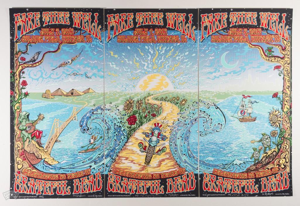 2015 Mike DuBois Grateful Dead Triptych Signed Posters (1 of 5)