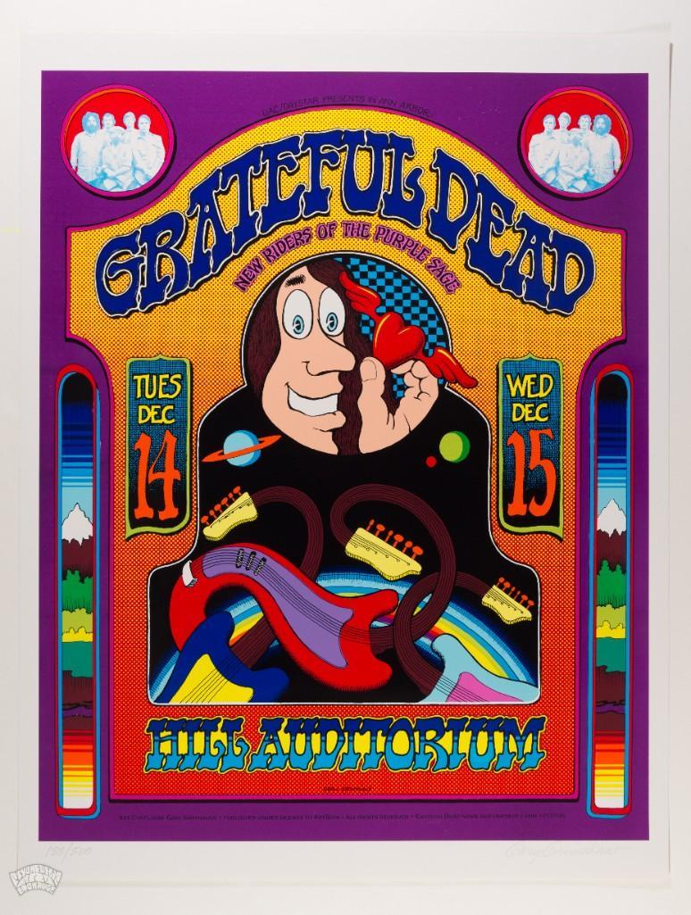 1971 Gary Grimshaw Grateful Dead RP Signed LE Poster (1 of 2)