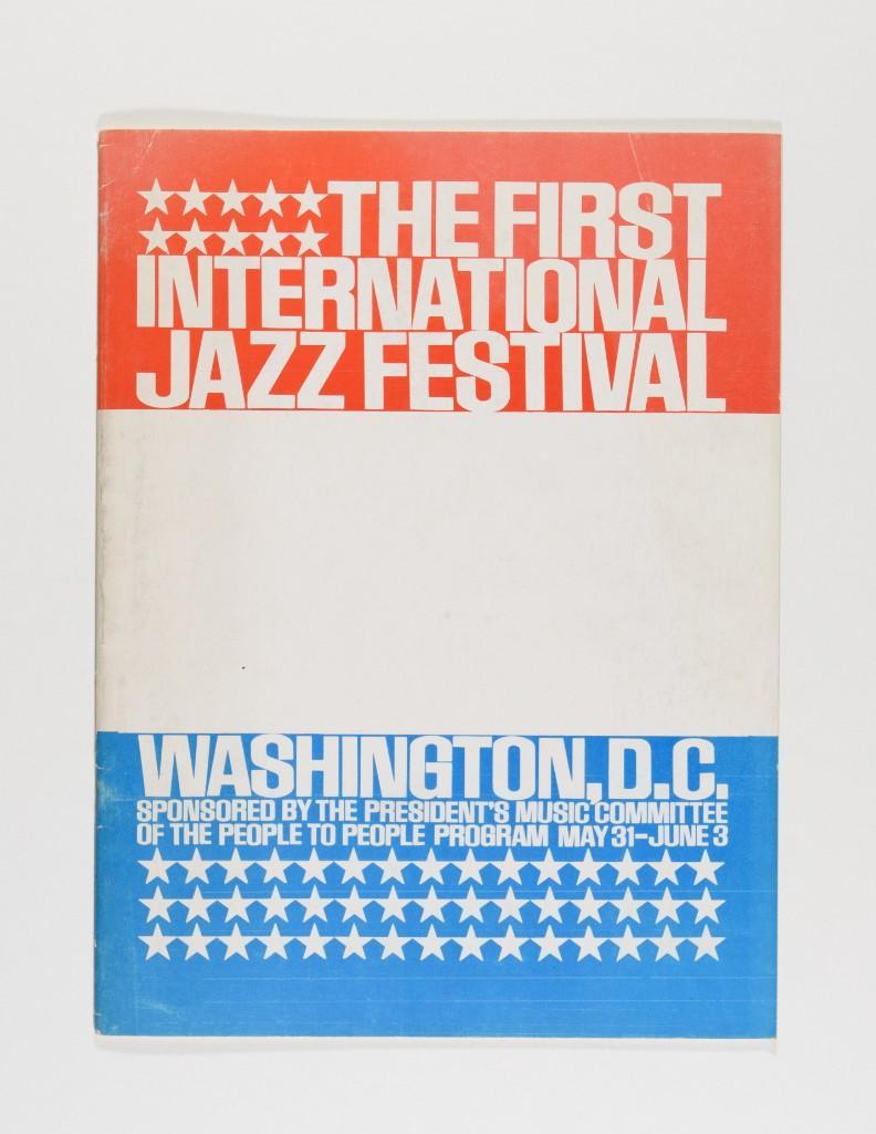 1962 First Int Washington D.C Jazz Fest Program (1 of 3)