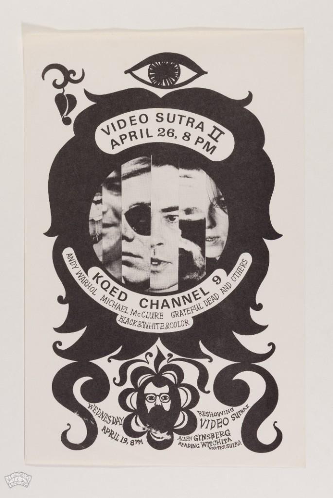 1967 KQED-TV Channel 9 Video Sutra Handbill (1 of 2)