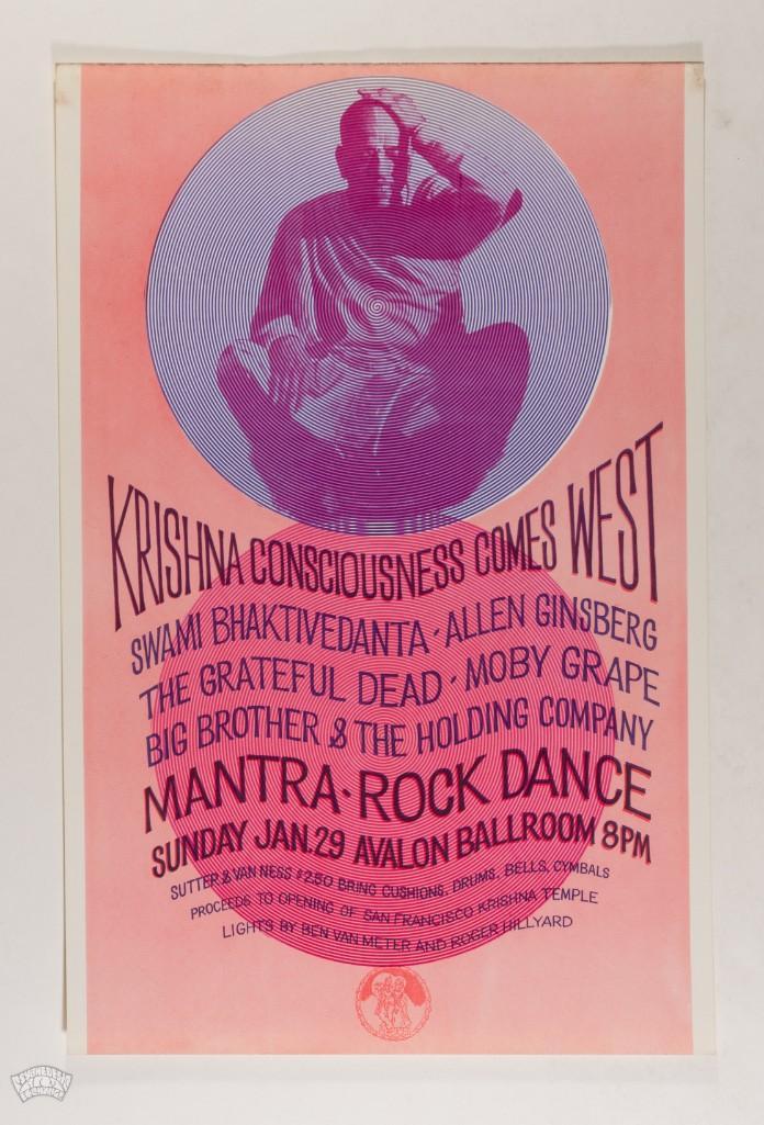 1967 AOR-2.18 Grateful Dead Ginsberg Krishna Poster (1 of 2)