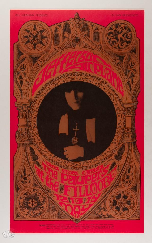 1967 BG-63 Jefferson Airplane Fillmore Poster (1 of 2)