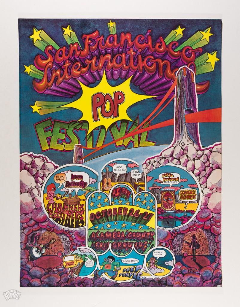 1968 San Francisco International Pop Festival Poster (1 of 2)