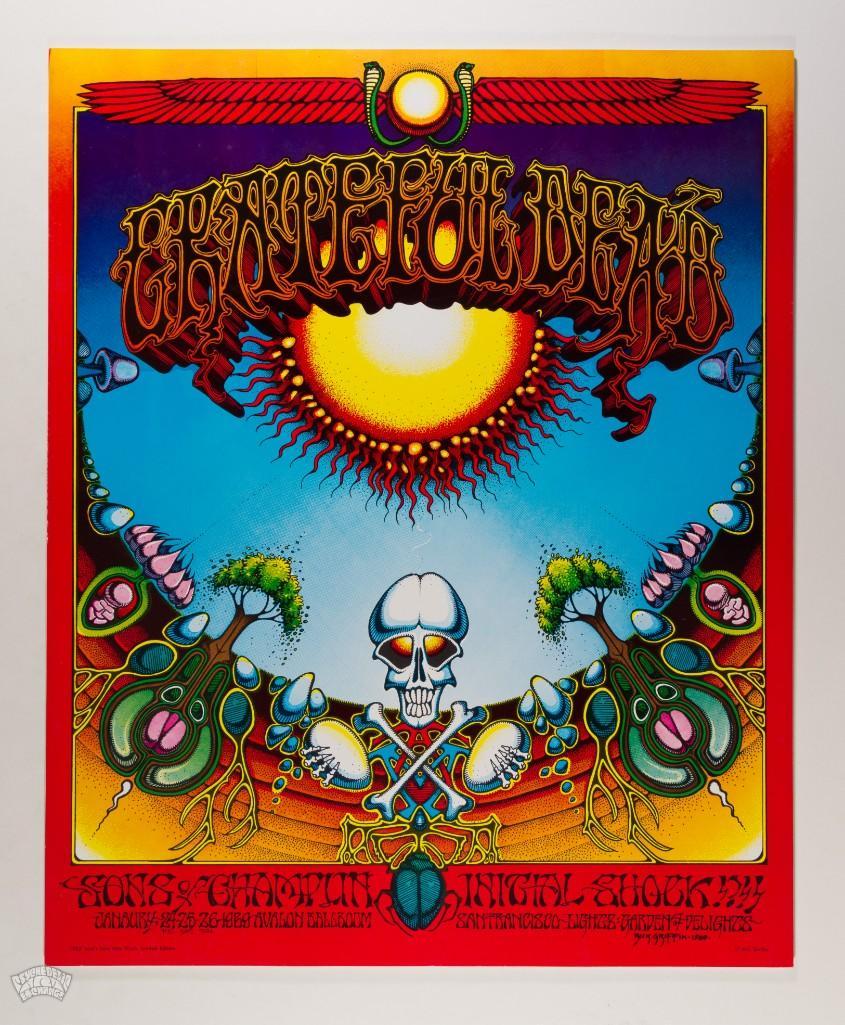 1969 AOR-2.24 Grateful Dead Aoxomoxoa RP Poster MOUNTED (1 of 2)