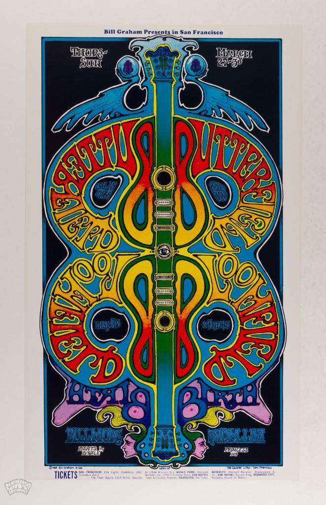 1969 BG-166 Butterfield Blues Fillmore West Poster (1 of 2)