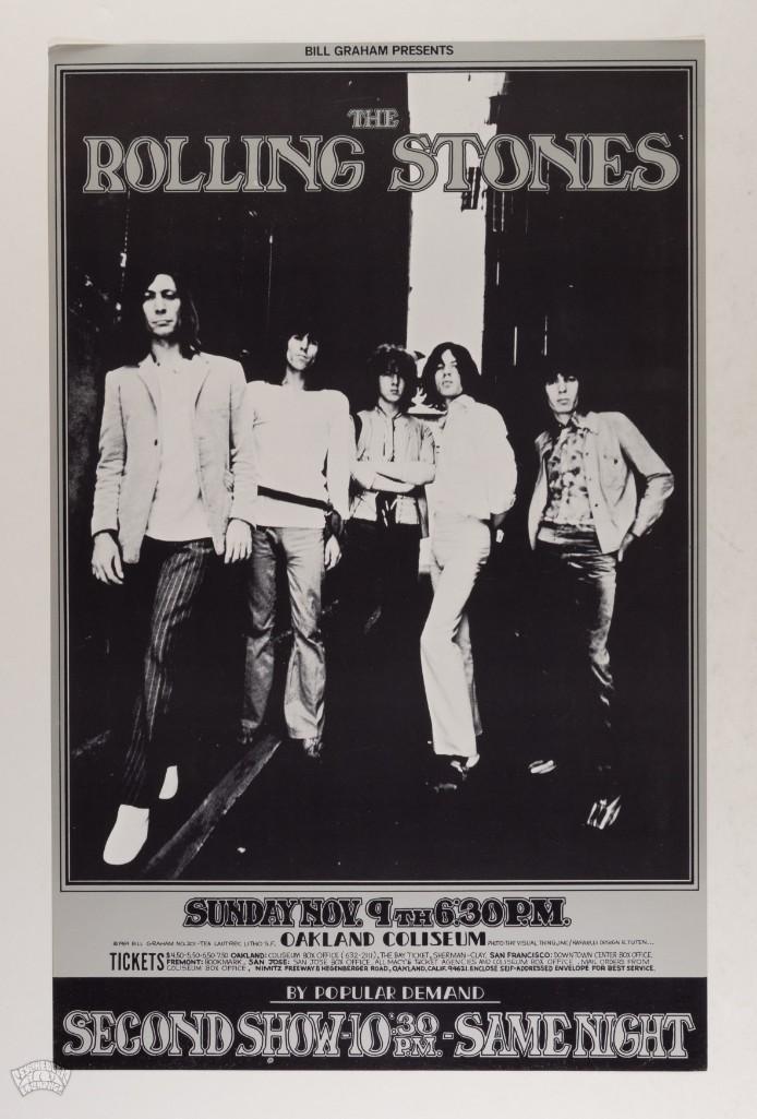 1969 BG-201 Rolling Stones Oakland Coliseum RP2 Poster (1 of 2)
