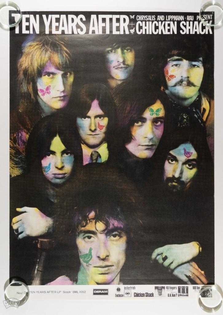 1970 Gunther Kieser Ten Years After Germany Poster (1 of 2)