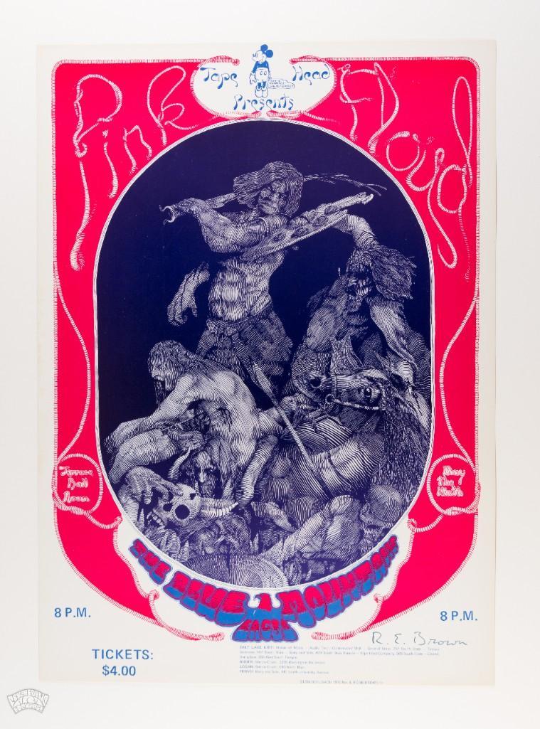 1970 Pink Floyd Terrace Ballroom Signed Poster (1 of 2)