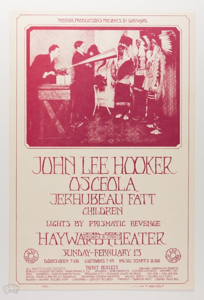 1972 John Lee Hooker Hayward Theater Poster (1 of 2)